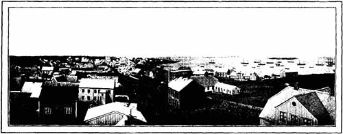 Panorama de Reykjavik, Photo Pierre Piobb, En Islande, Tour du Monde, 1904